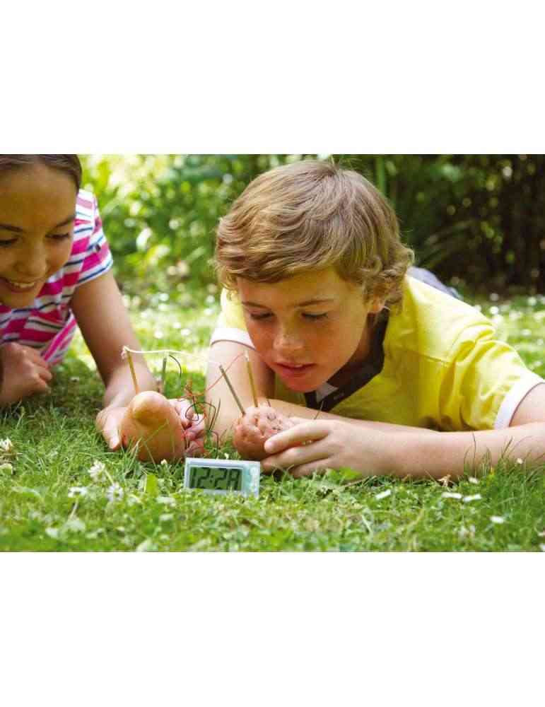 enfants jouent Patat'Horloge - 4M - Jeu Écologique - Jouet Scientifique
