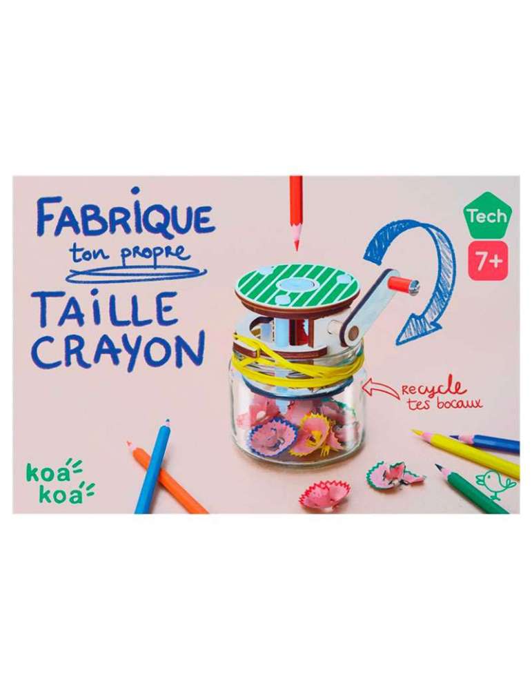 boite Taille Crayon en Bois à Construire - DIY Maker - Koa Koa