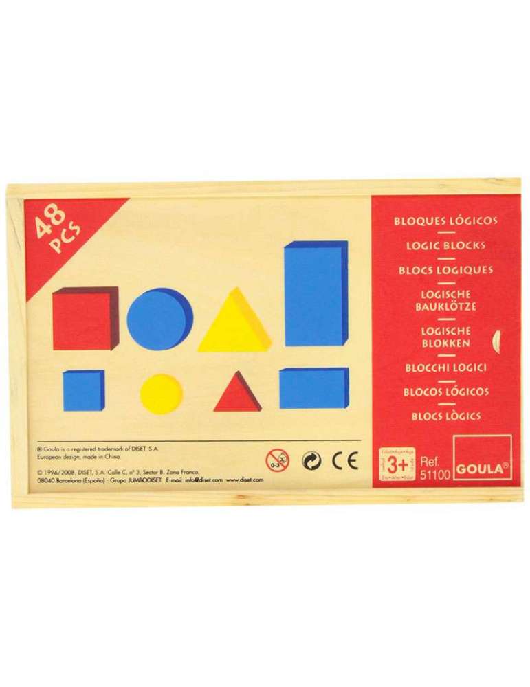 Boite Blocs Logique 1 - jeu éducatif Montessori - Goula