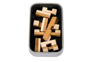 IQ Test - Casse Tête 3D Puzzle Block 2- Fridolin en Bambou