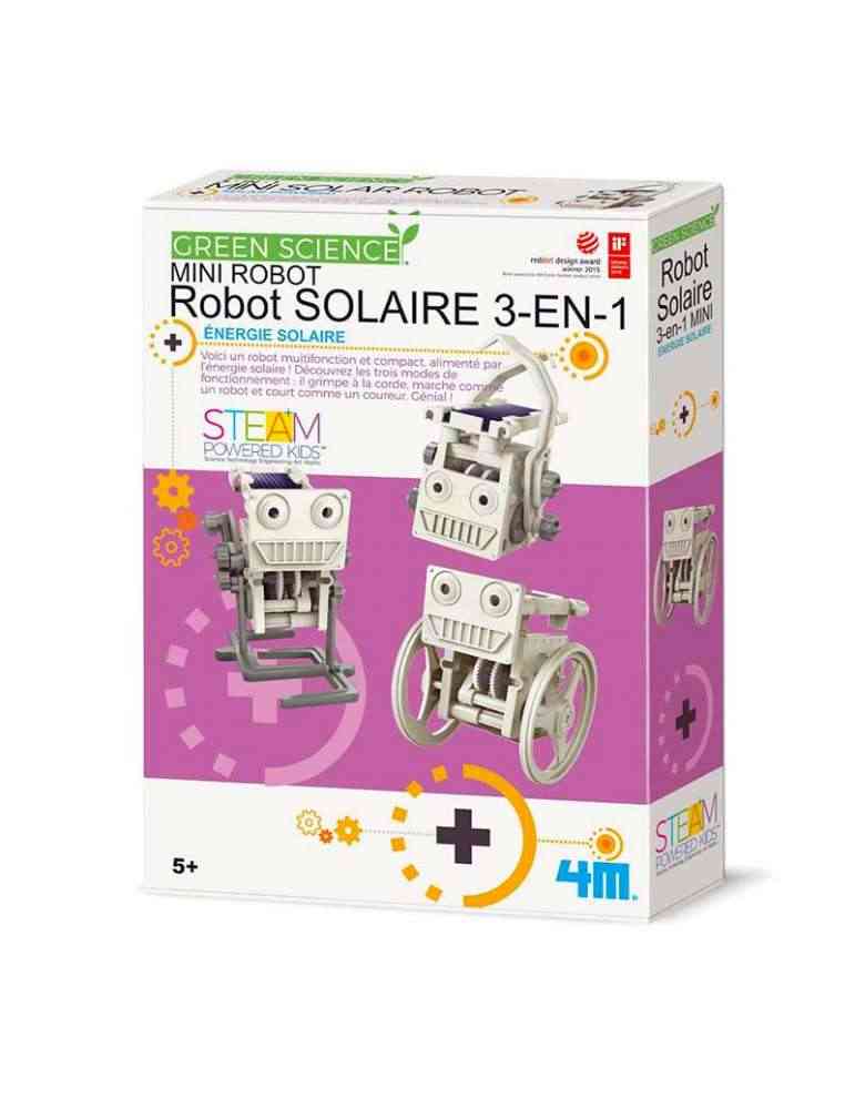 Robot solaire 3 en 1 - 4M - jeu écologique - jouet scientifique