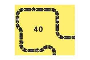 Waytoplay king of the road - Circuit flexible roi de la route 40 pièces