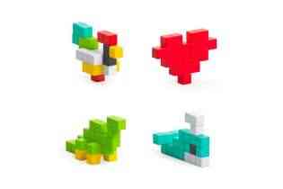 Pixio 100 jeu de construction avec pixels 3D magnétiques